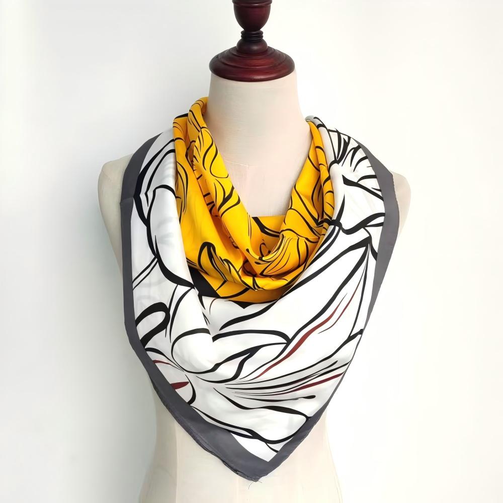 Square printing scarf