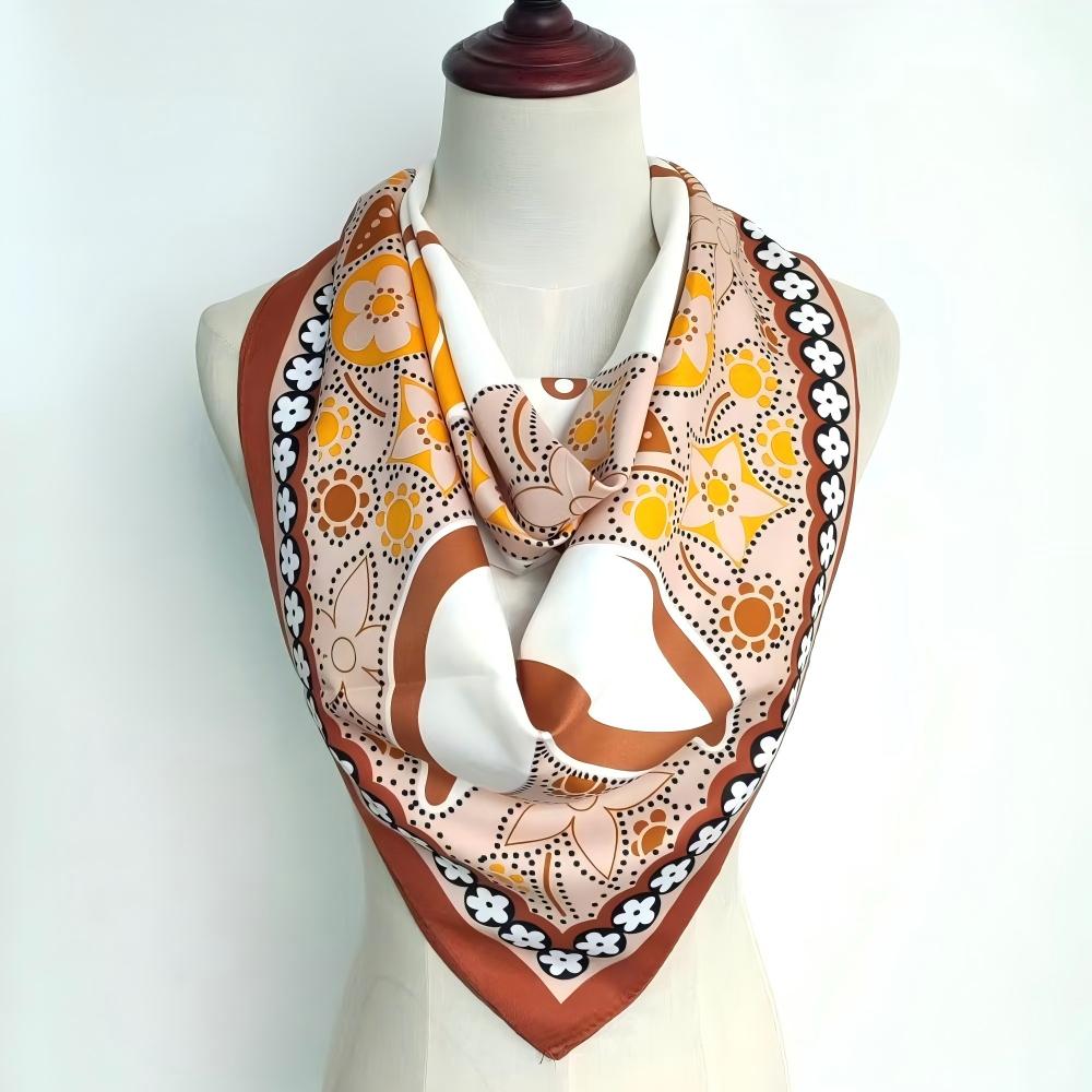 Square printing scarf