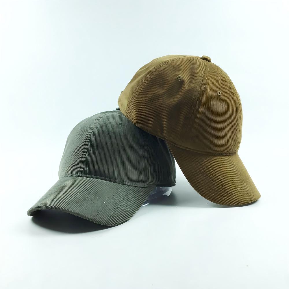 Corduroy baseball cap